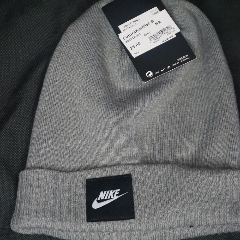 nike grey beanie
